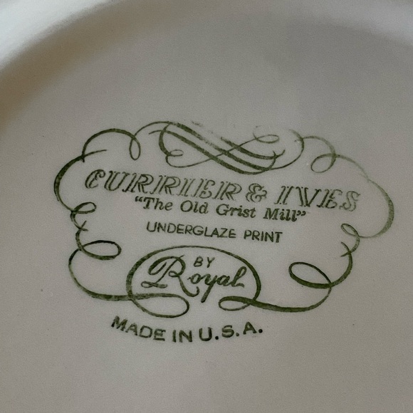 Vintage Currier & Ives 10” Dinner Plate - Picture 7 of 10